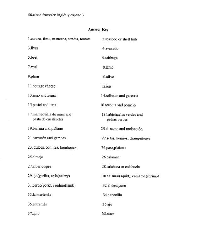 Questions and Answer Key - 3