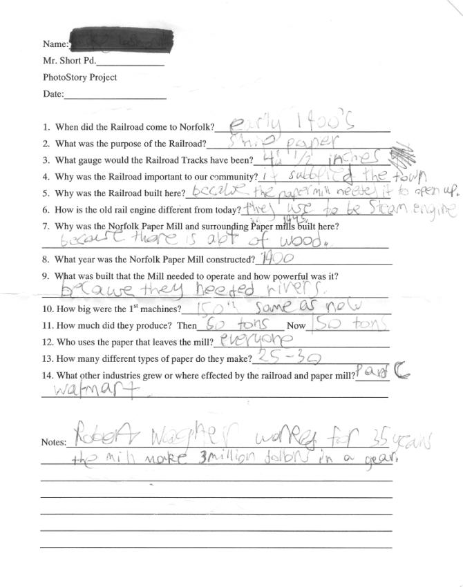 Guided Questions Sample One