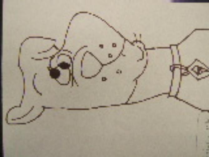 Upside Down Drawing of Scooby Doo