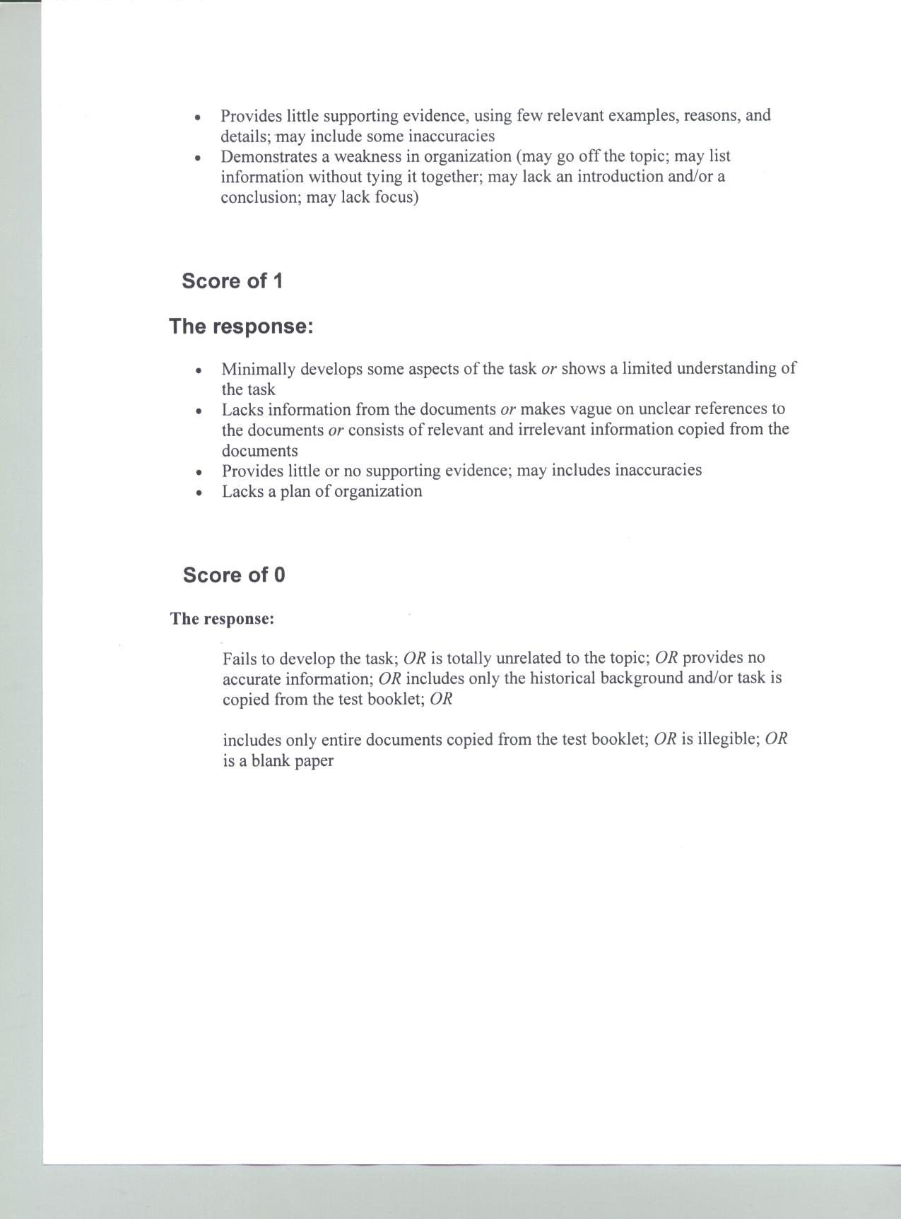 student work 1-dbq rubric
