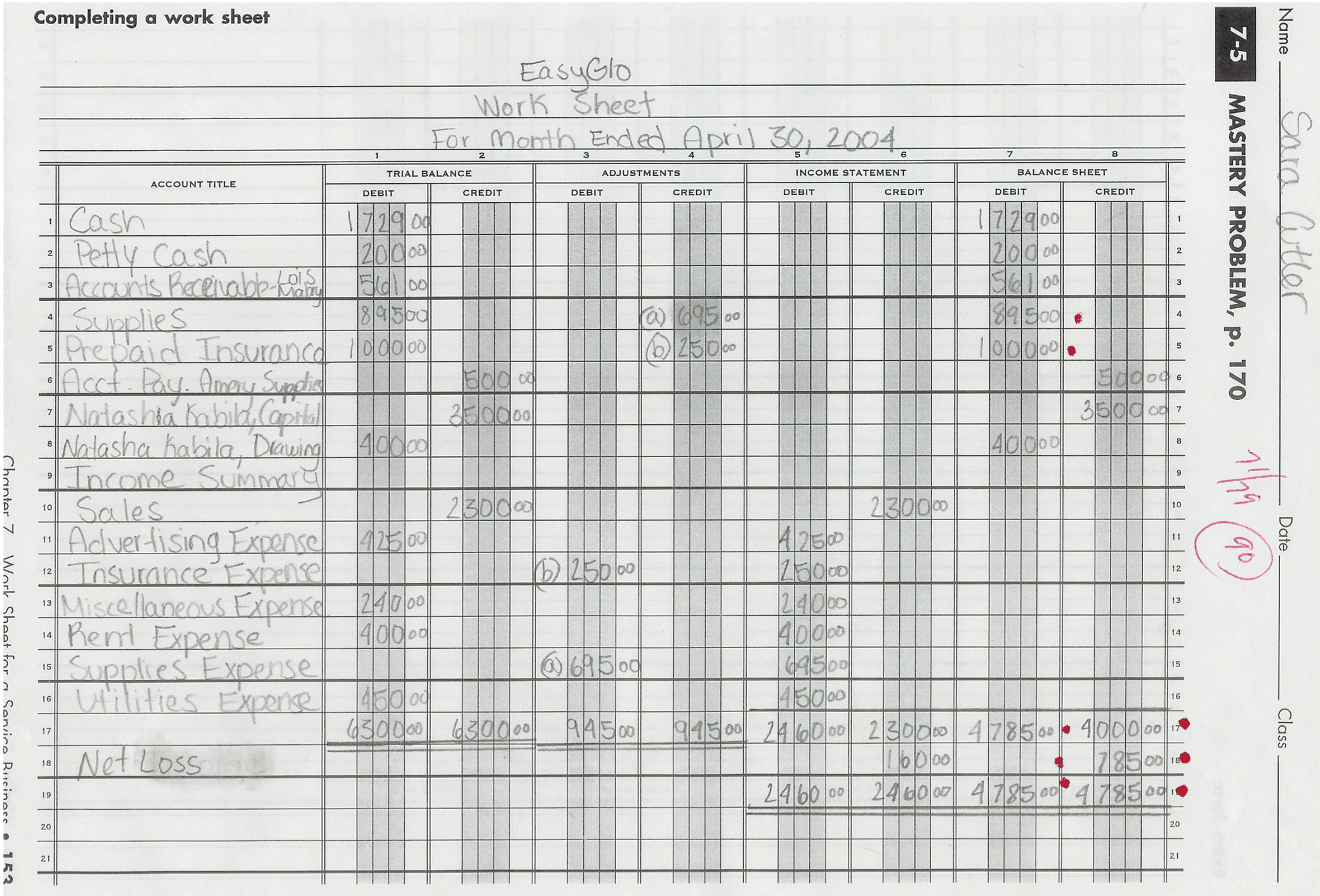 Free printable accounting working papers