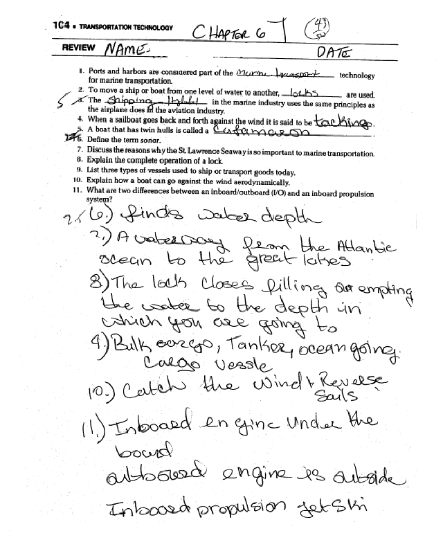 Chapter 6 Quiz (Student Version)